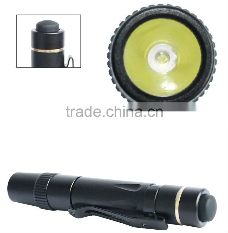 2013 Led Aluminum Alloy Flashlight With Pocket Clip PA01