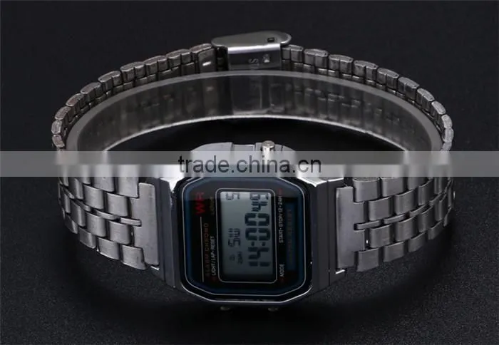 Amazon hot sell multifunctional F-91W fashion watch alarm clock students watch digital watch