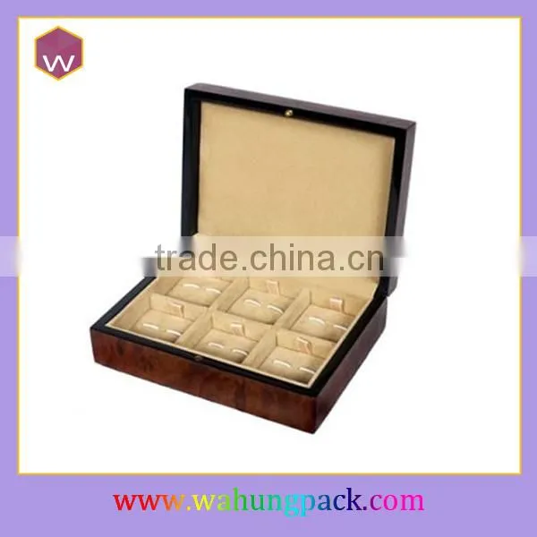Wooden cuff links set box, custom cufflink box