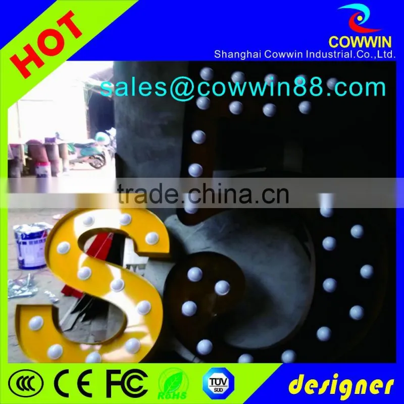 Outdoor LED Lighted Marquee Sign Metal Alphabet letter Good quality