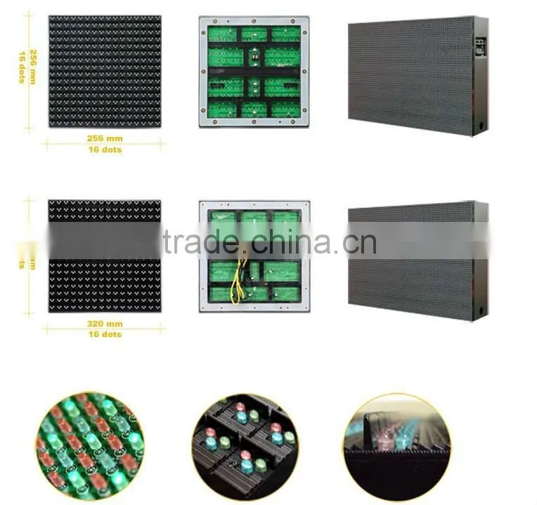 Outdoor full color P16 LED module/ Outdoor full color P16 LED Display Module (p10 p12 p20)