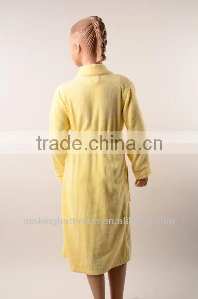 kids terry cloth bathrobes with embroidery wholesale