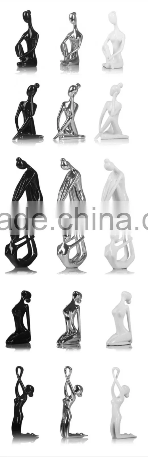 Dancer character art sculpture ornaments resin yoga dancer animation model model prototype