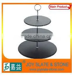 Natural Stone Black Square Coasters slate table mats table runners