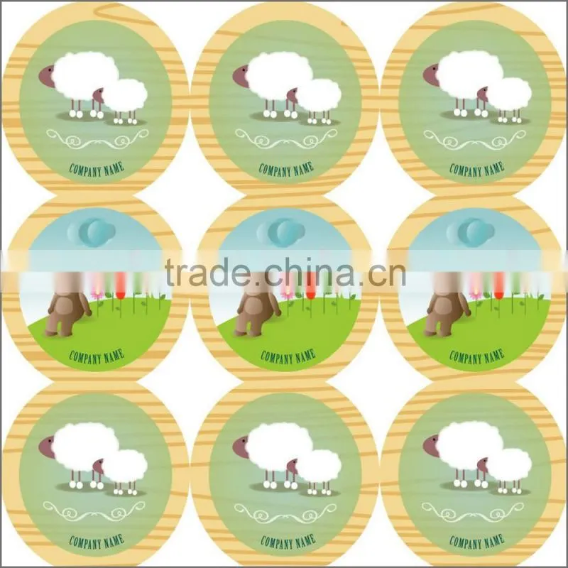Low price custom sticker/size label