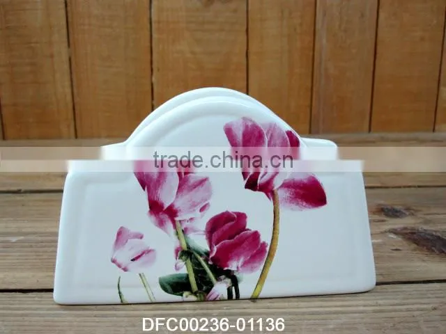 hot sale ceramic napkin holder tissue holder towel holder