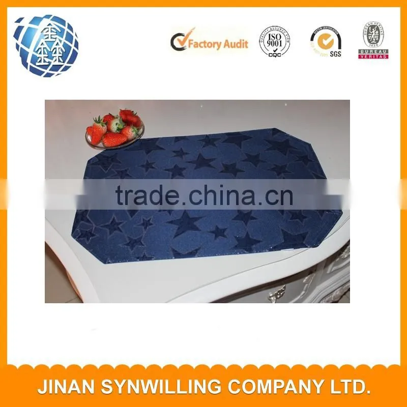 Jacquard design double layers mats and pats dining table mat