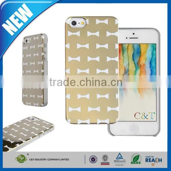 C&T Ultra Thin Plating Mirror Hard Back Cover for iPhone SE