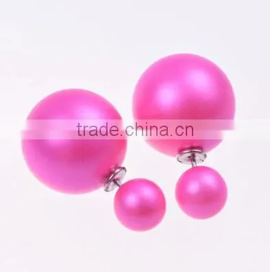 Fashion new arrival candy color imitation big pearl earrings women's jewelry beautiful stud earrings