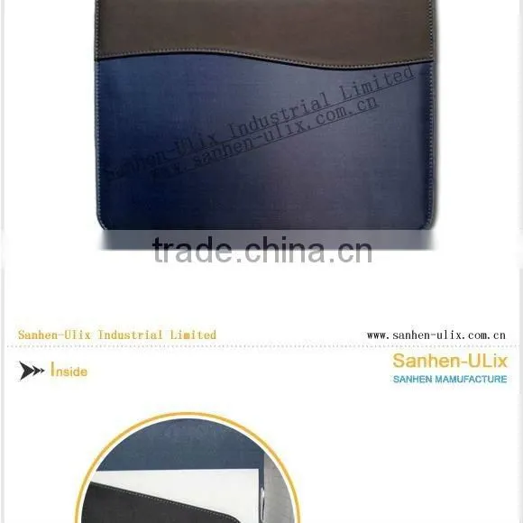 MICROFIBER AND PU MATERIAL PORTFOLIO WITH 20 SHEETS NOTEPAD