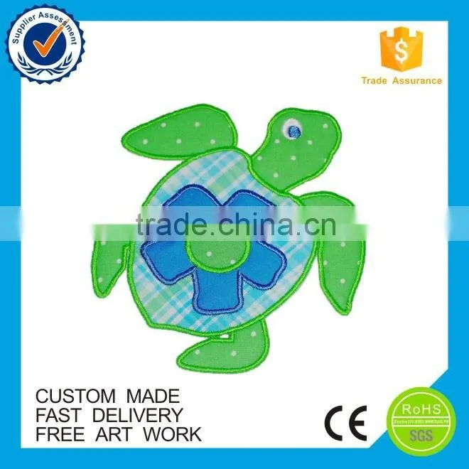 Wholesale embroidered products cartoon woven patch badge