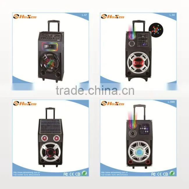 6.5 inch cheap subwoofer speaker wth battery,USB,SD L-107