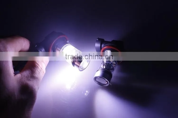 High lumen per watt led h8 led fog light bulb auto led light crees DRL bulb