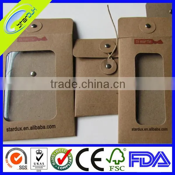 kraft string tie envelopes with window