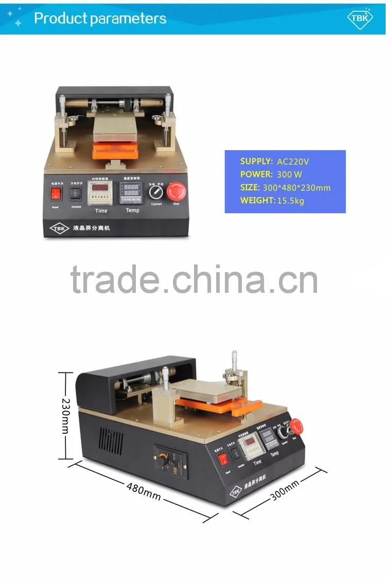 2015 Vacuum LCD Separator, Semi-Automatic LCD Separator for LCD Max 7 inch Separating
