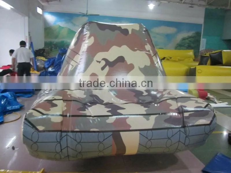 2016 Sunjoy best quality paintball inflatable military tank Bunker Advertisement