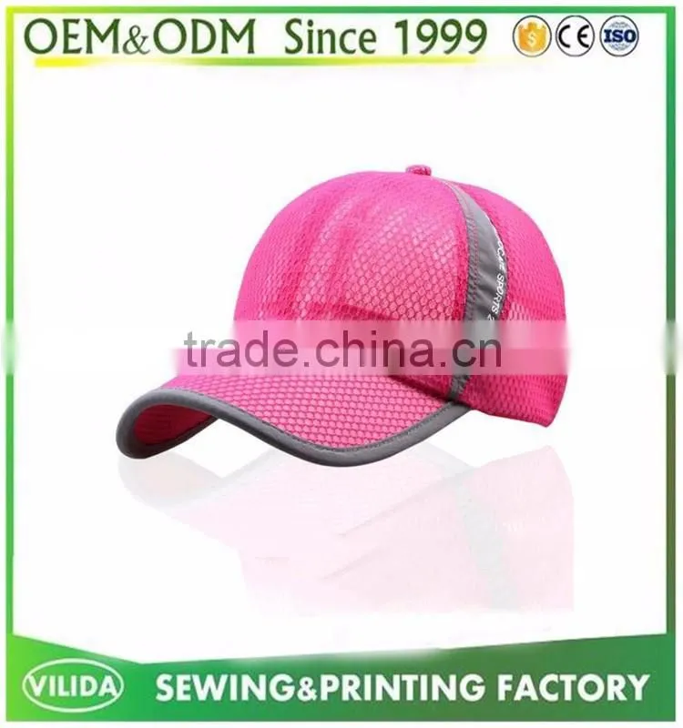 Custom Mesh Running Cap/Mesh Sports Hat Baseball cap/Dry Fit Running Hat