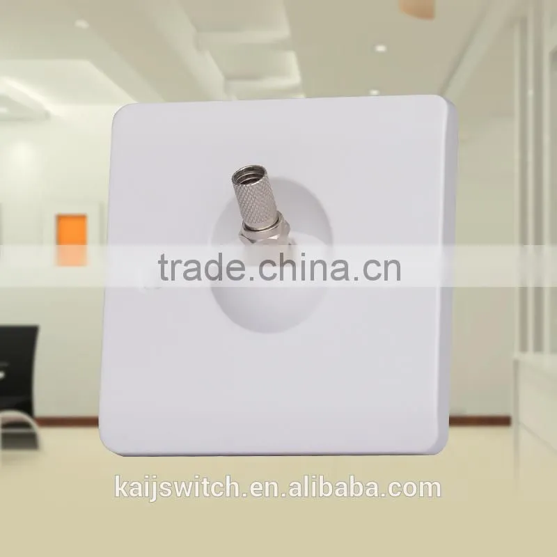 OEM cheap electrical white bakelite material 250v 10a tv plug socket