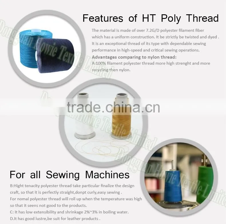 high denier polyester free fire retardant filler yarn for cable and wire