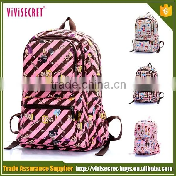 Hot selling waterproof notebook backpack colorful cute travel school backpacks for teenage girls