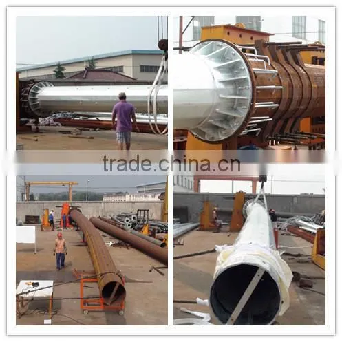 138kv,110kv,69kv polygonal galvanized steel pole