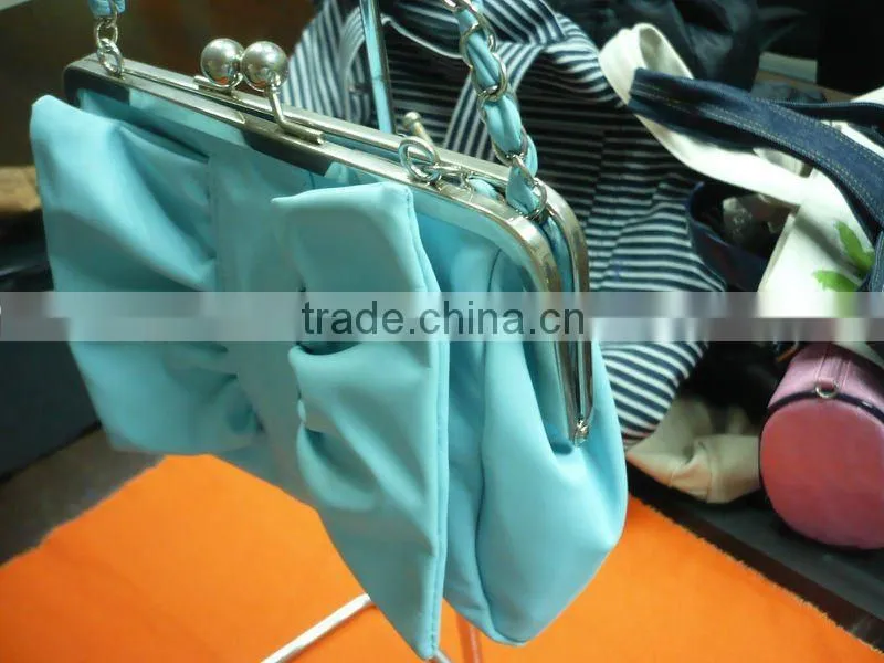 pink pu leather hand bag with leather belt for ladies