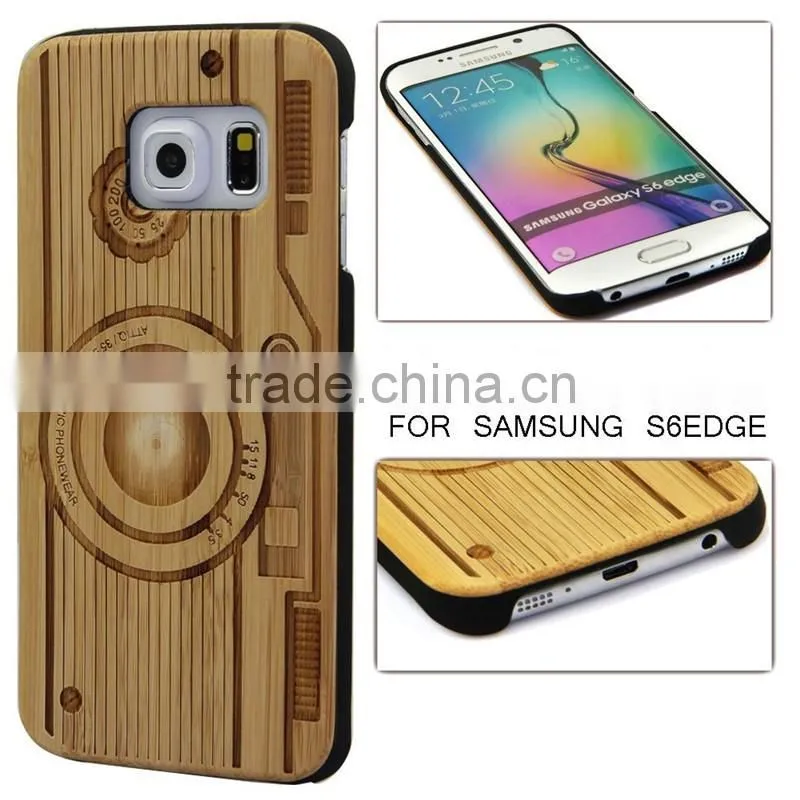 Manufacturer Price For Samsung Galaxy S6 Case PC Wood for Samsung S6 Case for Galaxy S6 Edge