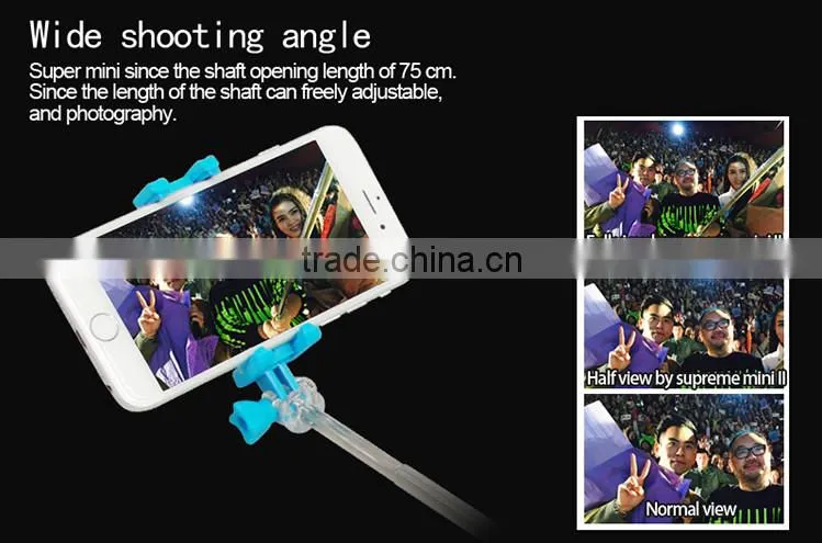 mini easy operating selfie stick made in china