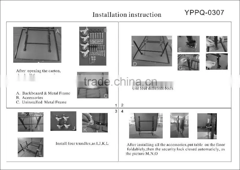 New 2016 Two Fold Table Tennis Table
