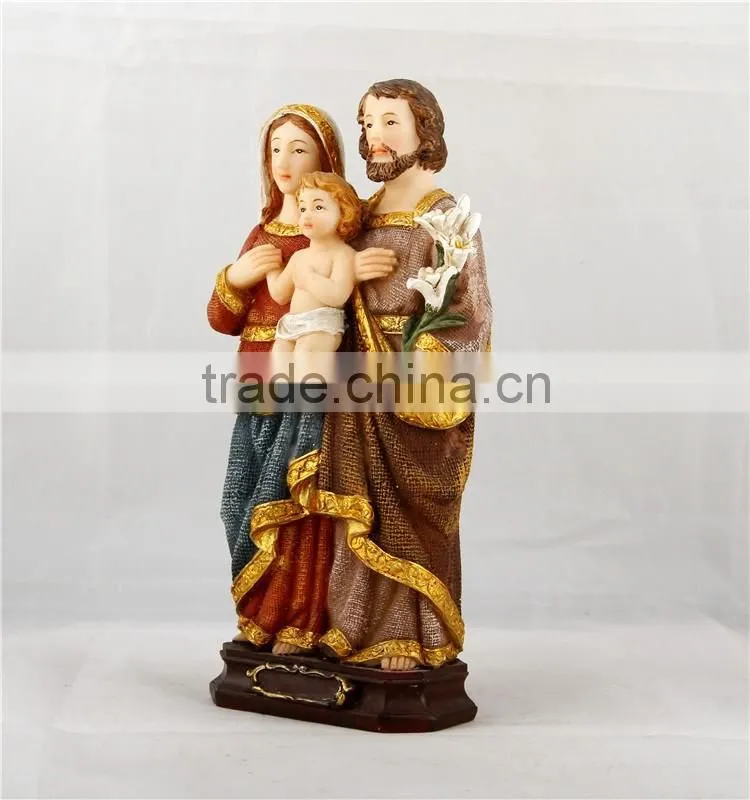 catholic religious holy family statues
