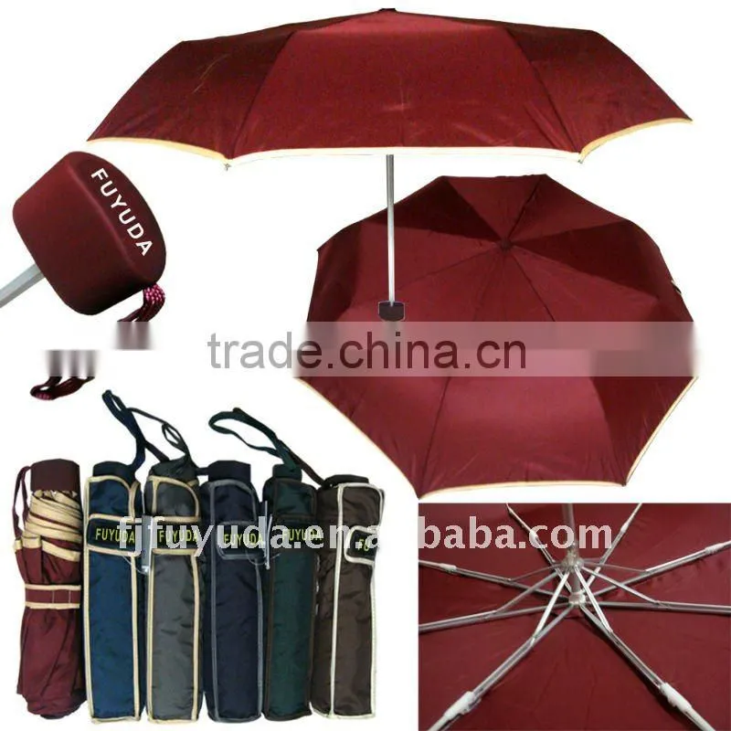 red 3 folding super mini lady fancy design umbrella