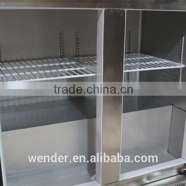 200L commercial conuter top electric showcase glass refrigerator