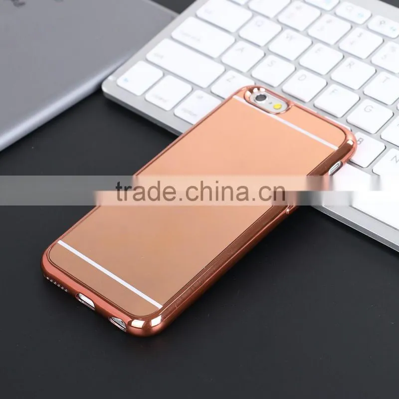 New Arrival Luxury Soft TPU Mirror Case for iPhone 6s Plus,For iPhone 6 Plus Mirror Case