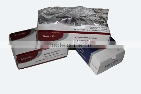 Recyclable Household Durable 12"x10.75" Aluminum Foil Pop-Up Sheets 500 Pack