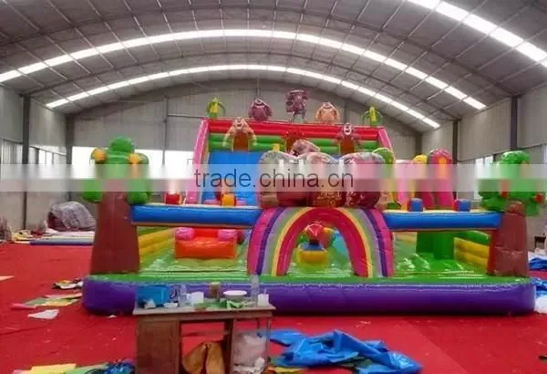 Cheap bouncy castle for sale , inflatable bouncy castle with slide , commercial bouncy castle