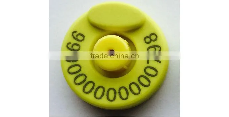 2016 ZJKR new technology Factory Outlet veterinary RFID ear tag for cow