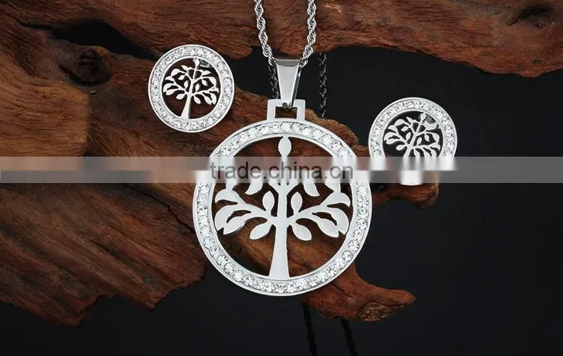 stainless steel sweden jewelry set in latest design for shop