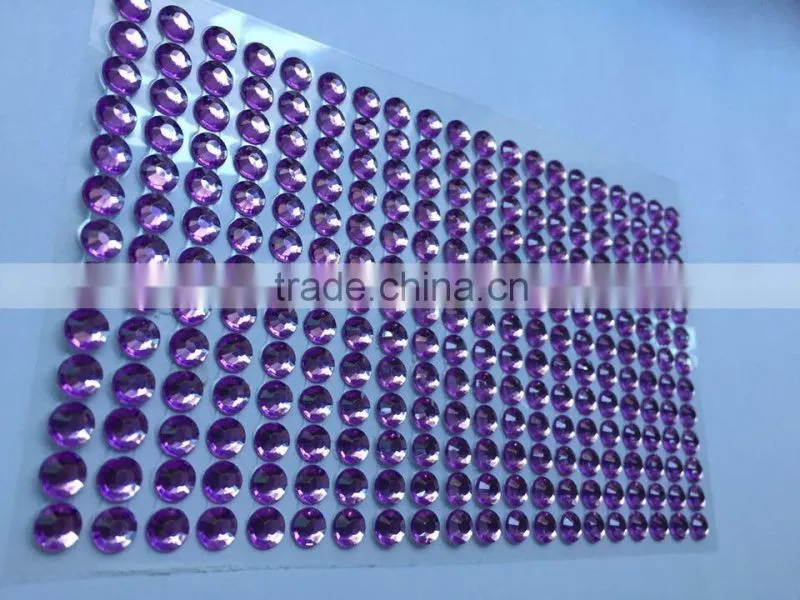 glitter self adhensive diamant crystal rhinestone sticker sheets