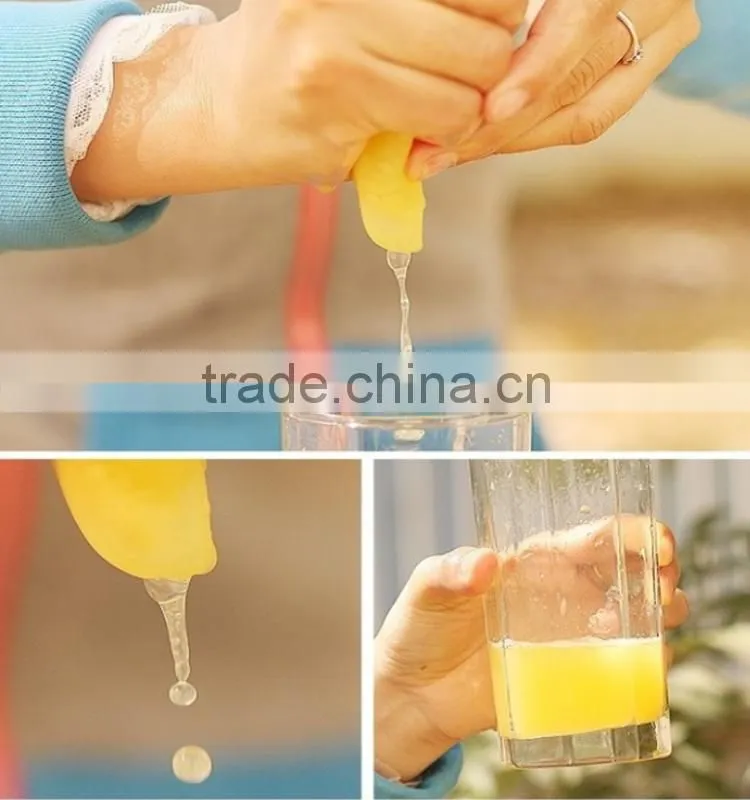 Cheap price food grade durable silicone hand press juicer squeezer