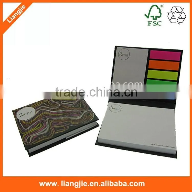 Customized sticky note pad,white card cover sticky note set