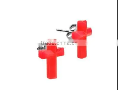 2016 hot sale 316L surgical stainless steel various ear studs wholesale body piercing jewelry