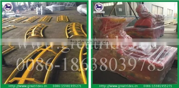 Christmas kids rides mini roller coaster dragon track train for sale