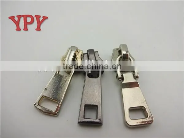 5# silver metal zipper puller