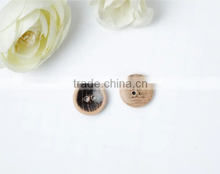 Natural Wooden Buttons Two Holes Designer Buttons