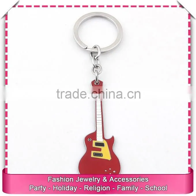 New types of guitar keychain, low price mini guitar keychain