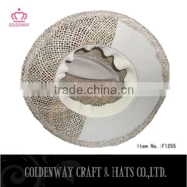 panama straw hat with customer's logo for summer