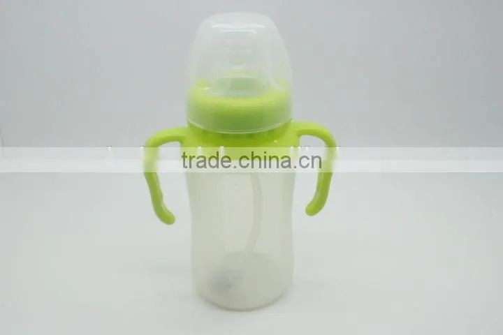 wholesale BPA free baby feeding bottle, silicone baby bottle