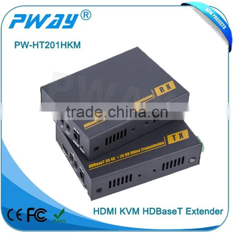 alibaba supplier Pinwei PW-HT201HKM HDMI 4K UHD HDBaseT Extender Kit 328 feet (100 meters) with RS232 and POE
