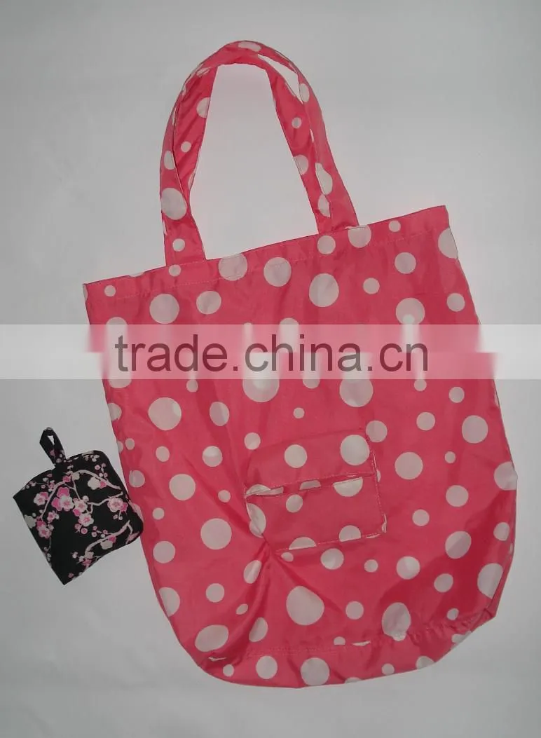 BSCI audit factory nylon shopping bags wholesale/nylon bag shop/foldable shopping bag