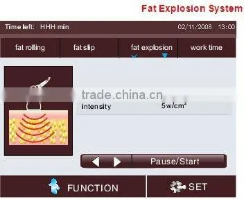 anti cellulite cavitation machine with motor roller-F002
